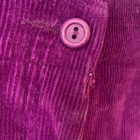 Vintage KORET PLEATED PURPLE CORDUROY PANTS SIZE 12 WOMENS - Picture 5 of 14